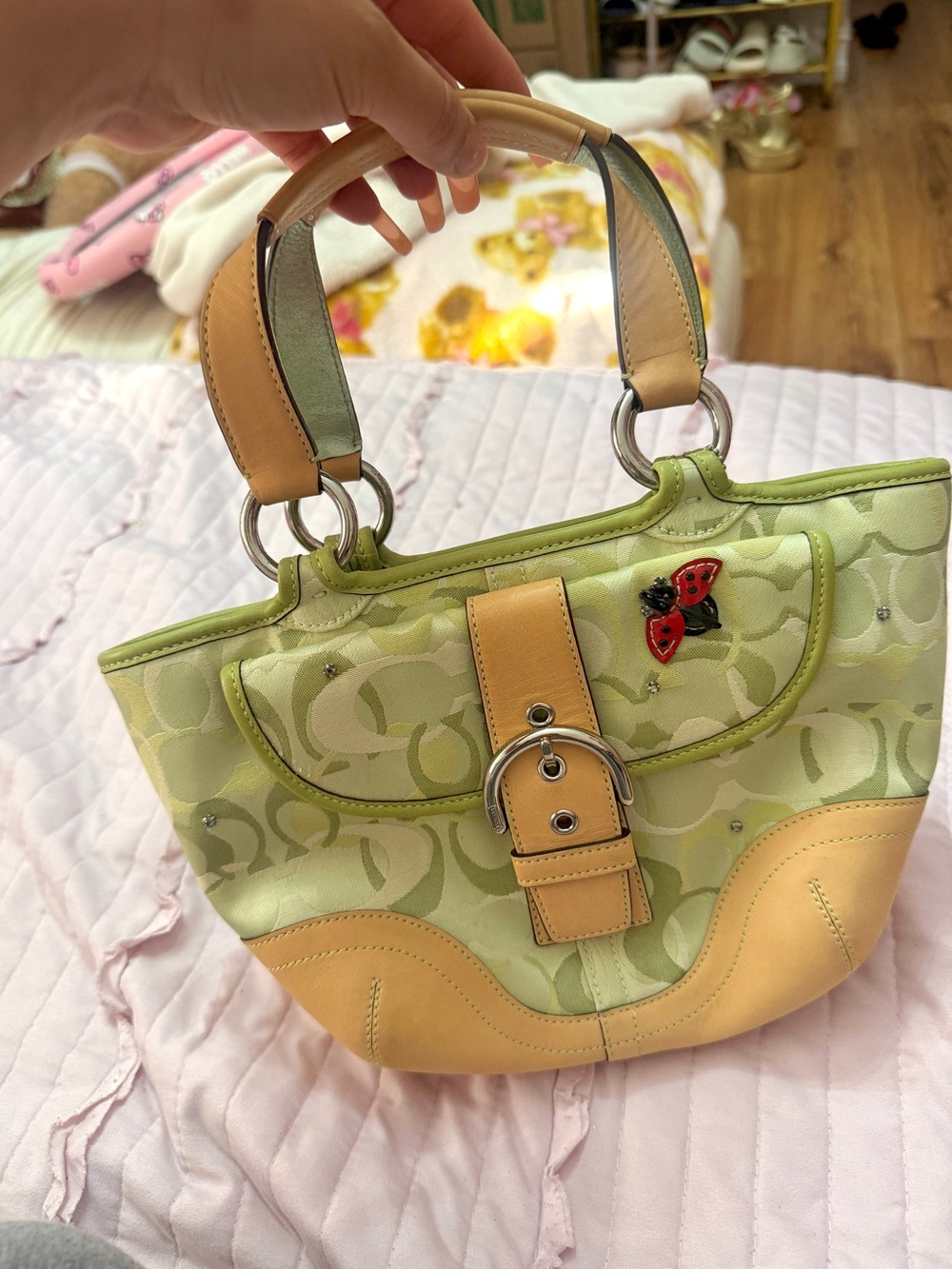 2004 Coach Limited Edition Green Ladybug 5621 RARE